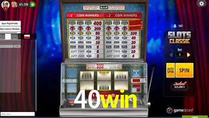 Descubra o Mundo do Cassino Online com 40win